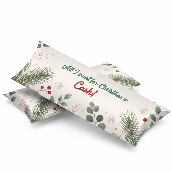 Geldgeschenk Verpackung All I Want for Christmas Is Cash