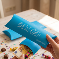 Lustige Geldgeschenkverpackung – Hier ist Kohle. Der Rest geht mich nichts an. | Cyan
