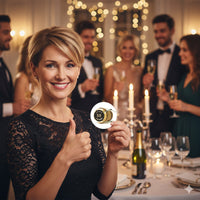 Bierdeckel Einladung zum 50. Geburtstag: Champagner Korken - Individuelle Einladung