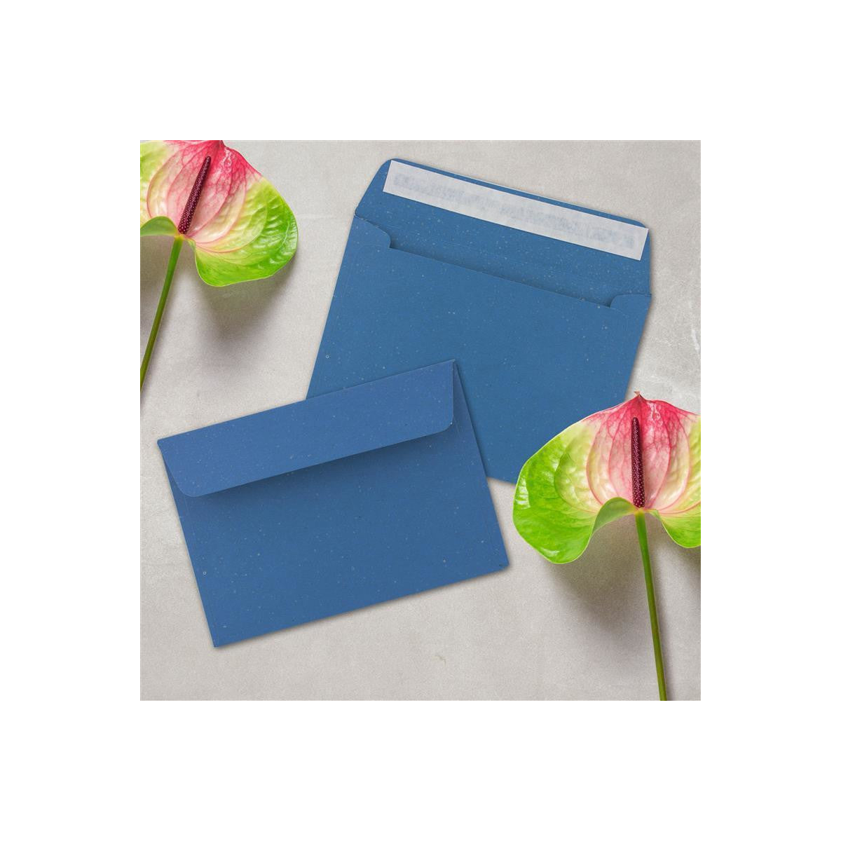 Briefumschläge DIN C6 - Kraftpapier Blau