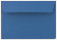 Briefumschläge DIN C6 - Kraftpapier Blau Individuelle Einladung