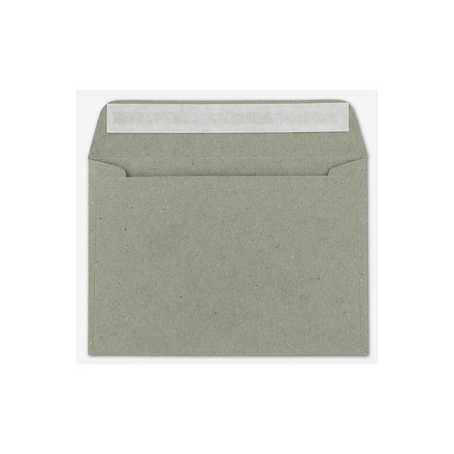 Briefumschläge DIN C6 - Kraftpapier Grau