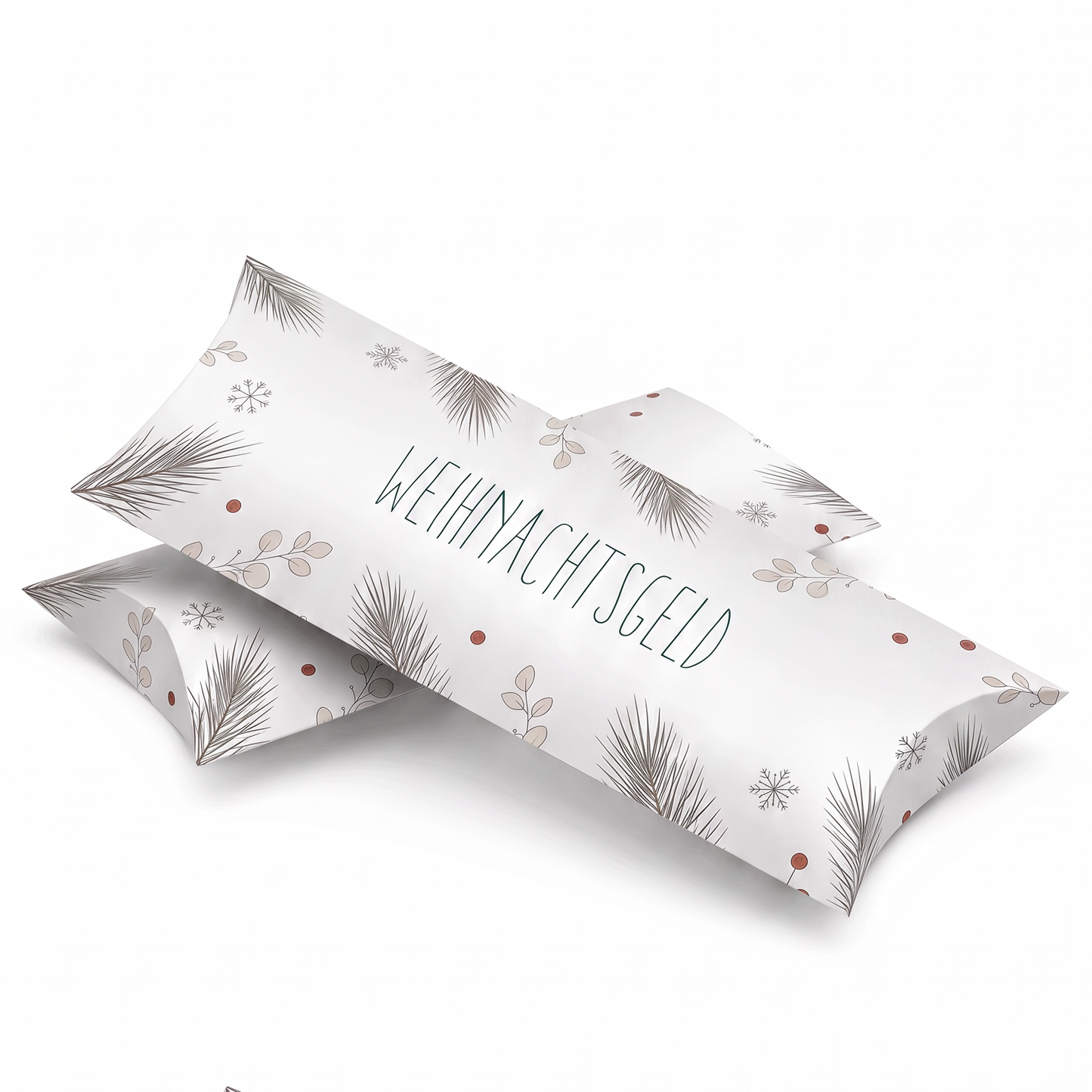 Geldgeschenk Verpackung Weihnachten – Weihnachtsgeld | Weiß