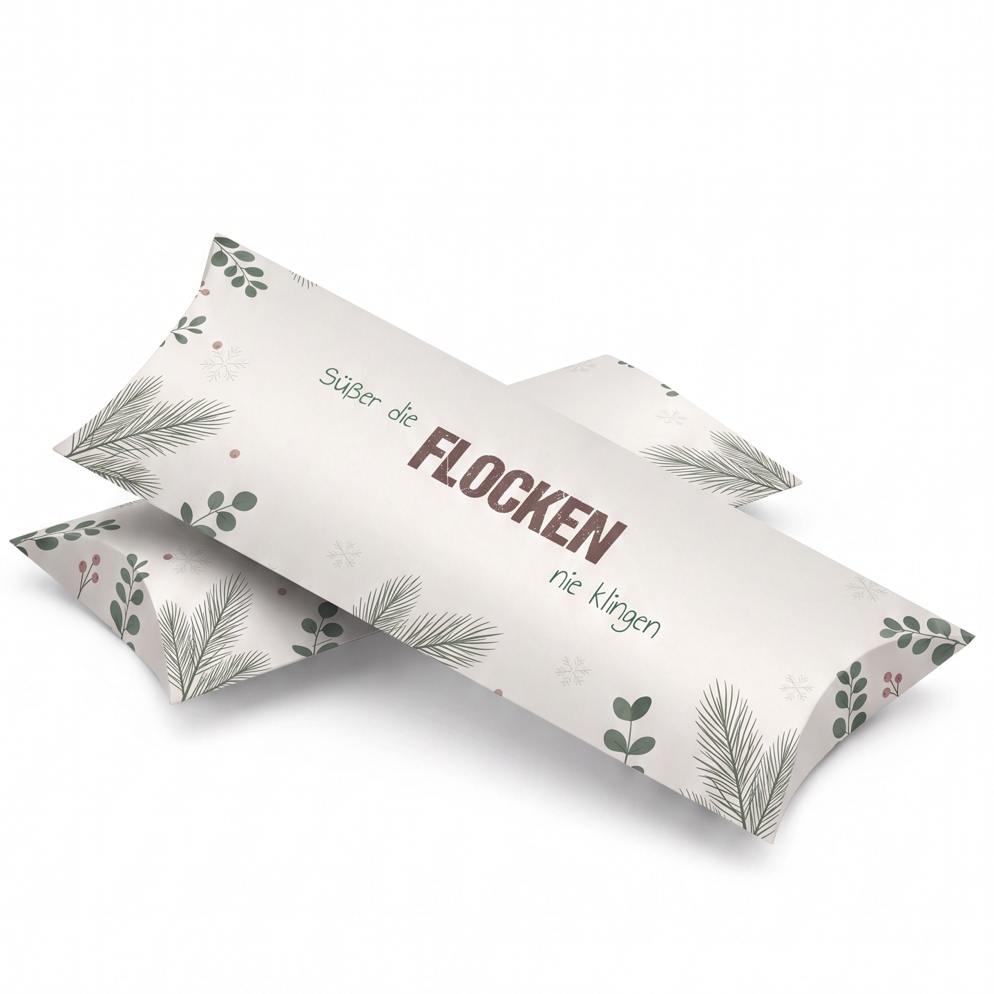 Geldgeschenk Verpackung Weihnachten – Süßer die Flocken nie klingen | Weiß
