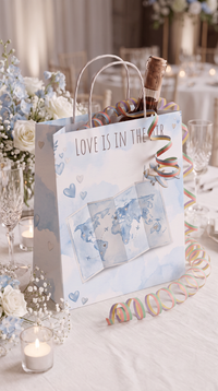 Geschenktüte Hochzeit – Love is in the air | Kraftpapier