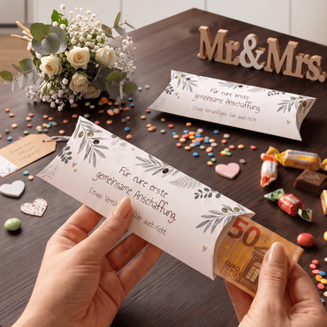 Geldgeschenk Verpackung Hochzeit – Für eure erste gemeinsame Anschaffung | Lustiges Geldgeschenk