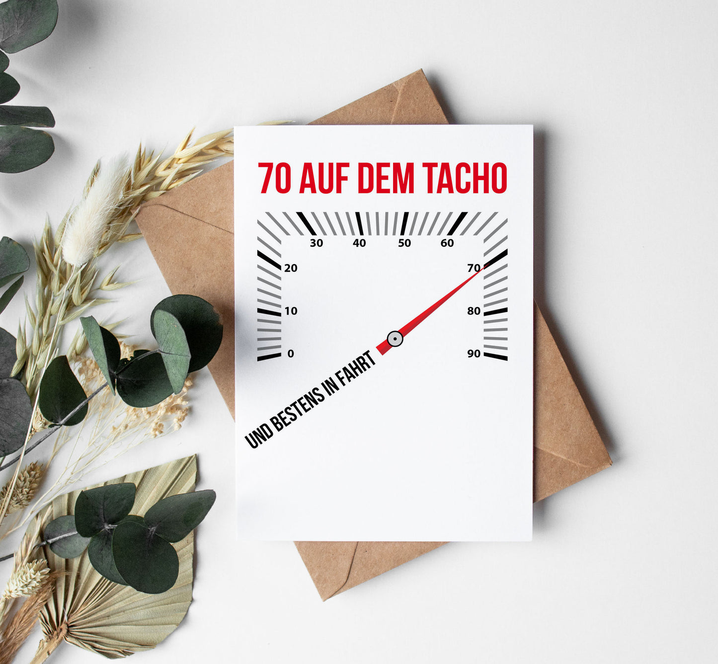 Einladung zum 70. Geburtstag – 70 auf dem Tacho… und bestens in Fahrt