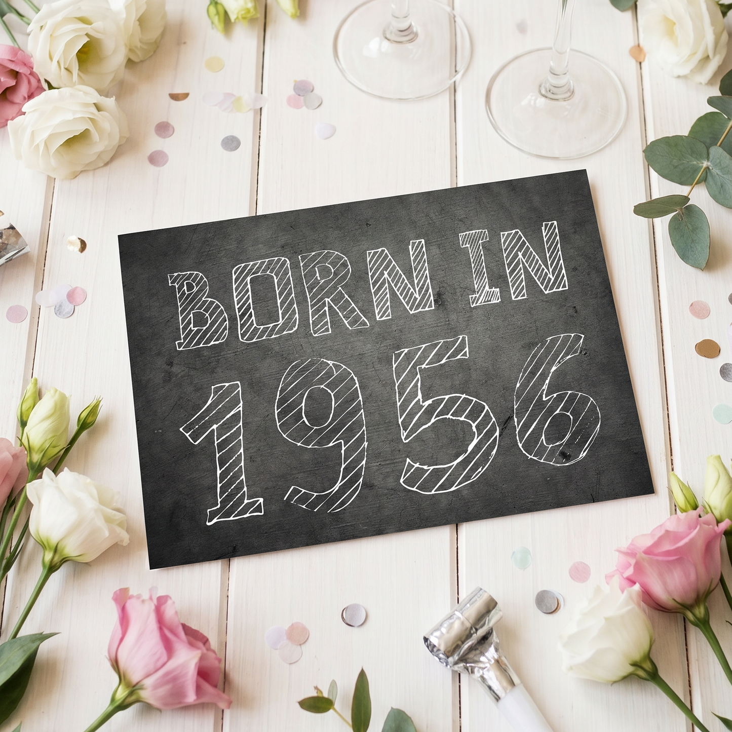 Einladung zum 70. Geburtstag: Born in 1956 - Individuelle Einladung