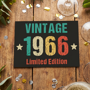 Einladung zum 60. Geburtstag: Vintage 1966