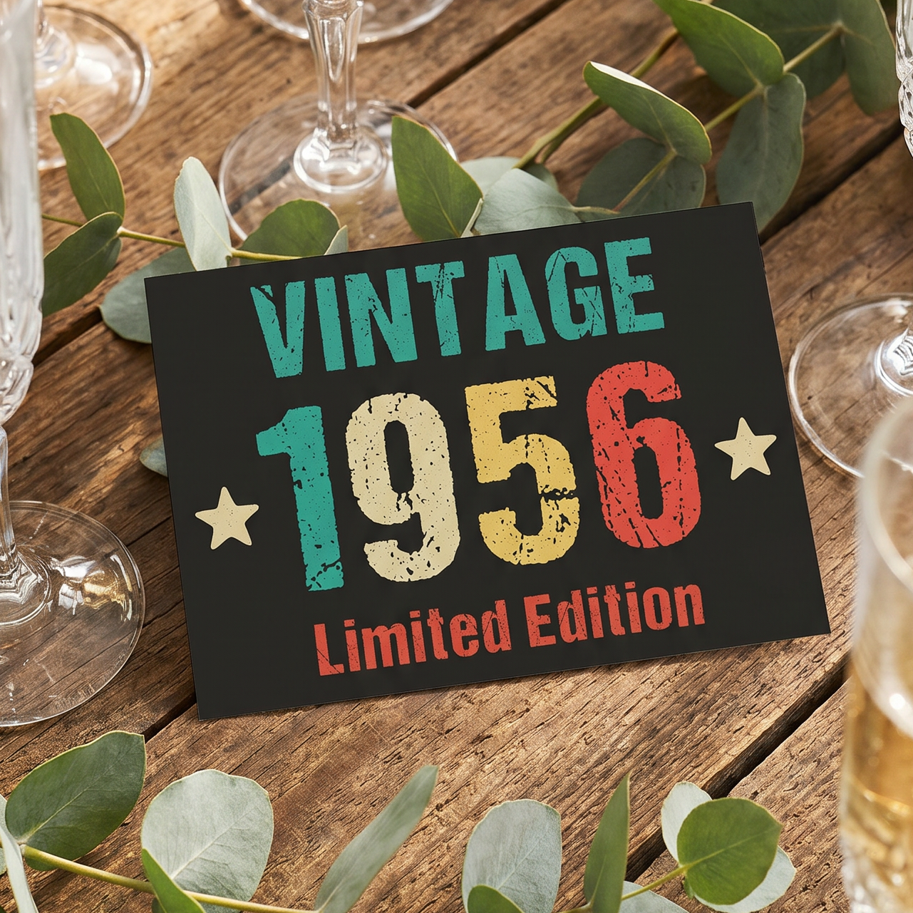 Einladung zum 70. Geburtstag: Vintage 1956 - Individuelle Einladung