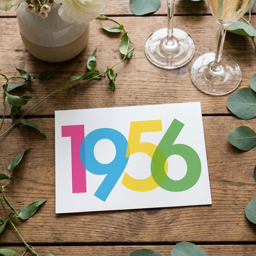 Einladung zum 70. Geburtstag: Jahreszahl 1956 - Individuelle Einladung