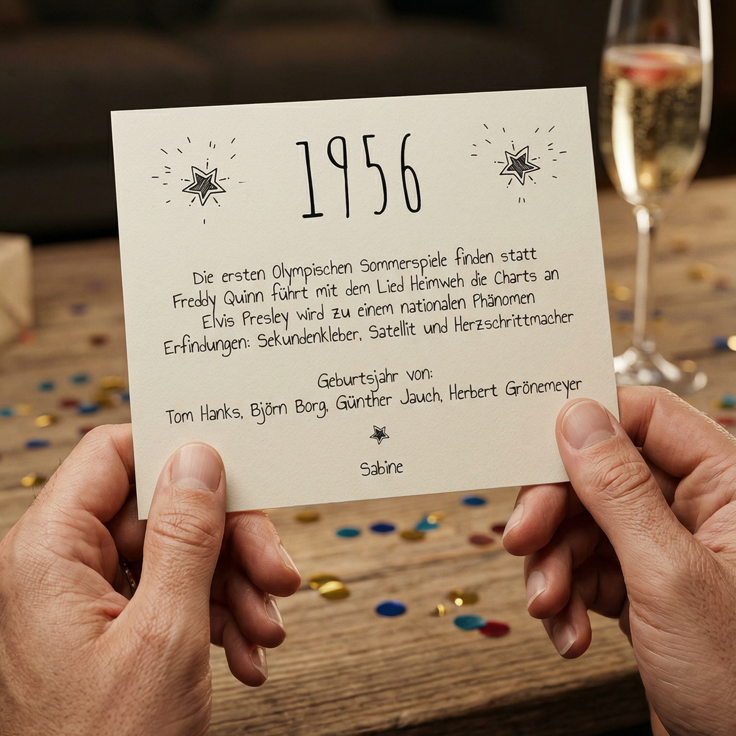 Einladung zum 70. Geburtstag:  Ereignisse aus dem Jahr 1956 - weiß - Individuelle Einladung
