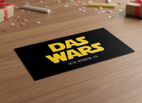 Einladung Zum 50. Geburtstag, Star Wars Logo: Das Wars - Individuelle Einladung