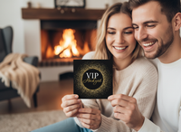 VIP Hochzeit Einladung – Quadratische edle Hochzeitsparty Einladungskarte mit Glitzerdesign - Individuelle Einladung