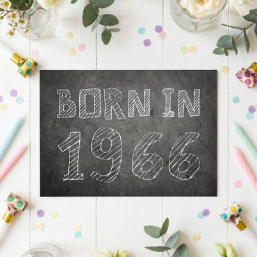 Einladung zum 60. Geburtstag: Born in 1966