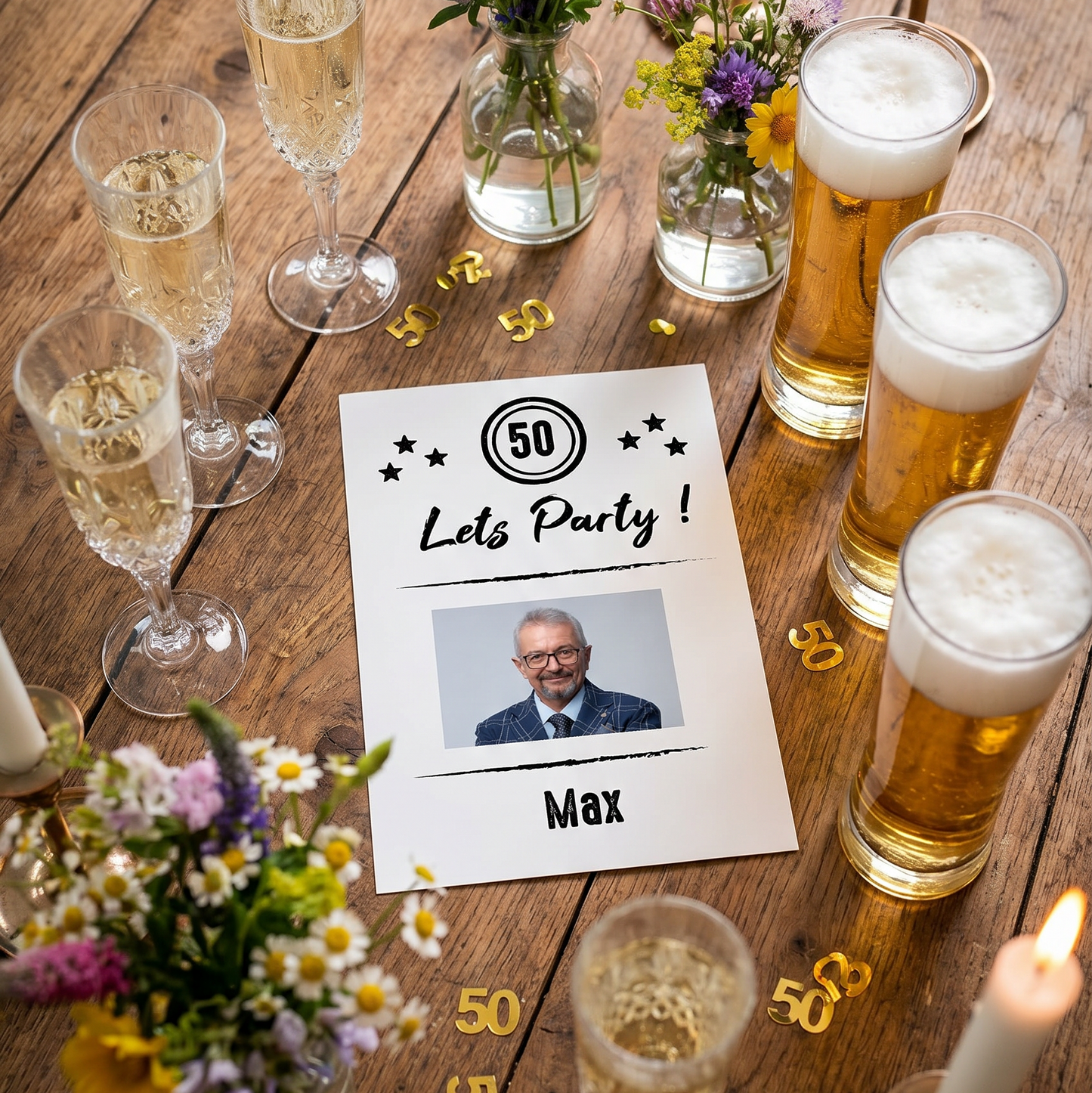 Lets party Einladung 50. Geburtstag