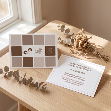 Save the Date Karten Hochzeit – Lustige Einladung Trauung & Taufe | Originelle Einladung Ideen