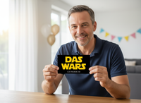 Einladung Zum 50. Geburtstag, Star Wars Logo: Das Wars - Individuelle Einladung