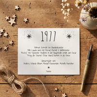 Einladung zum 50. Geburtstag 1977 – personalisierbar | Individuelle Einladung