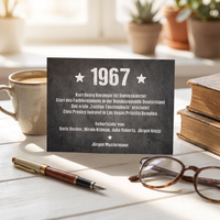 Einladung zum 60. Geburtstag 1967 – personalisierbar | Individuelle Einladung