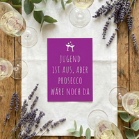 Einladung zum Geburtstag: Prosecco - Individuelle Einladung