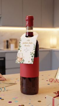 Flaschenanhänger Geburtstag „Mit jedem Jahr besser. Mit jeder Flasche auch.“