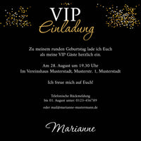 Einladung zum 60. Geburtstag: VIP Party - Individuelle Einladung
