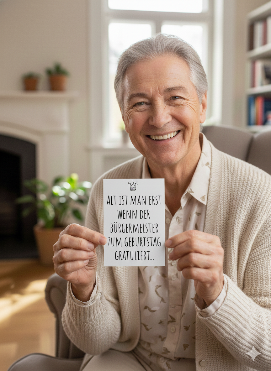 Einladung zum Geburtstag: Bürgermeister
