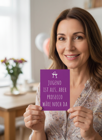 Einladung zum Geburtstag: Prosecco - Individuelle Einladung