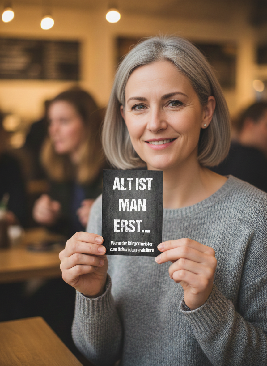 Einladung zum Geburtstag: Alt ist man erst... wenn der Bürgermeister zum Geburtstag gratuliert