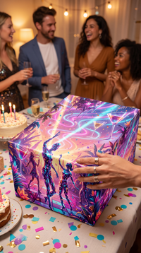 Lustiges Geschenkpapier 1 Bogen Discoqueen - witziges Motiv zum Geburtstag