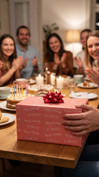 Lustiges Geschenkpapier 1 Bogen Lebensfreude - witziges Motiv zum Geburtstag
