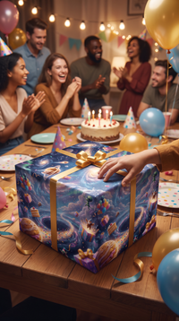 Lustiges Geschenkpapier 1 Bogen Sternzeichen Space Birthday - witziges Motiv zum Geburtstag