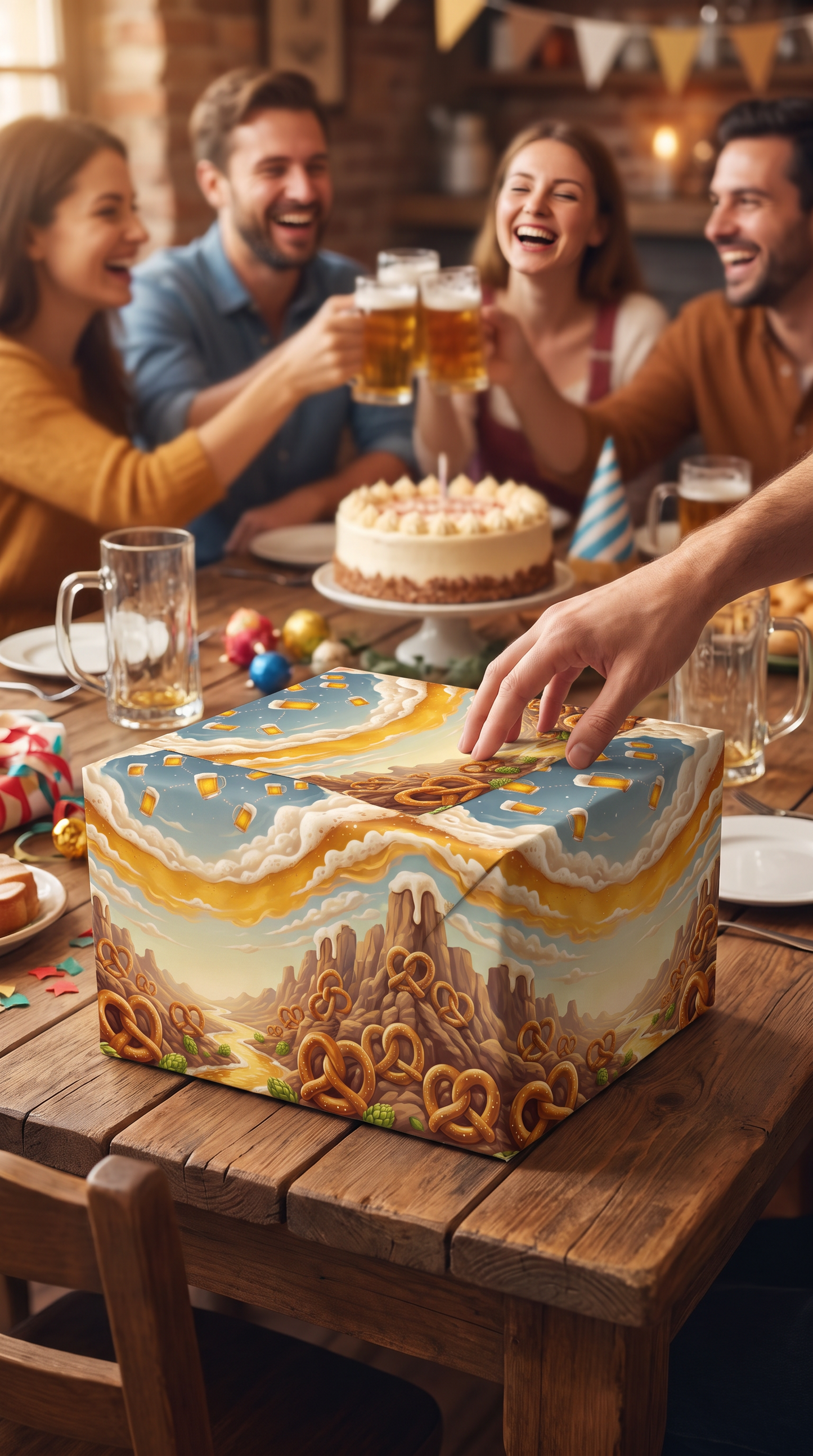Lustiges Geschenkpapier 1 Bogen Sternzeichen Bier - witziges Motiv zum Geburtstag