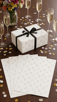 Lustiges Geschenkpapier Set 5 Bögen Mittelfinger - witziges Motiv zum Geburtstag - Individuelle Einladung