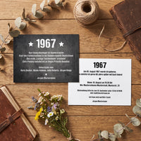 Einladung zum 60. Geburtstag 1967 – personalisierbar | Individuelle Einladung