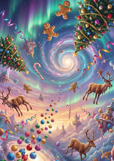 Verrücktes Geschenkpapier Weihnachten Set 5 Bögen Crazy Xmas - crazy Motiv für Weihnachten - Individuelle Einladung