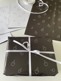Lustiges Geschenkpapier 3er Set Mittelfinger, Geburtstag Geschenkpapier, Grußkarten mit Umschlägen