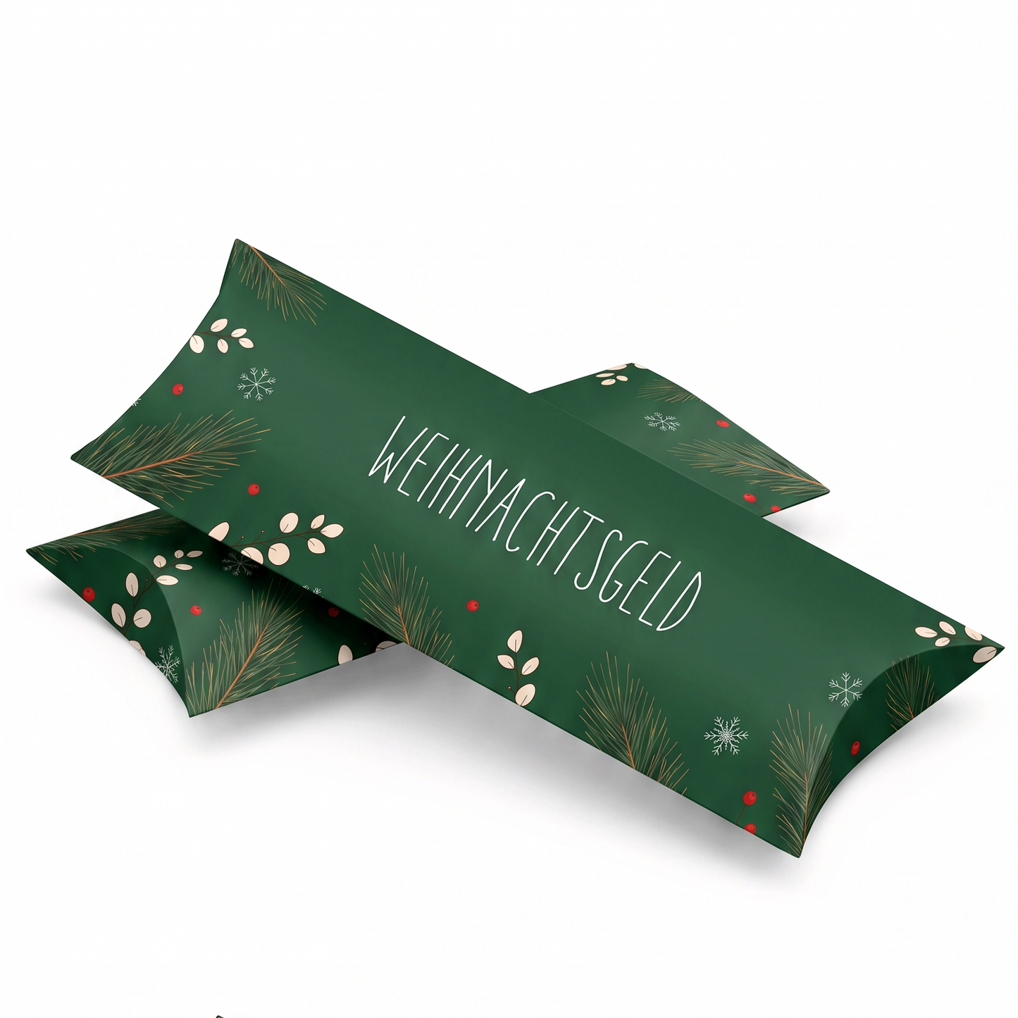 Geldgeschenk Verpackung Weihnachten – Weihnachtsgeld | Grün
