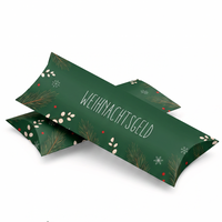 Geldgeschenk Verpackung Weihnachten – Weihnachtsgeld | Grün