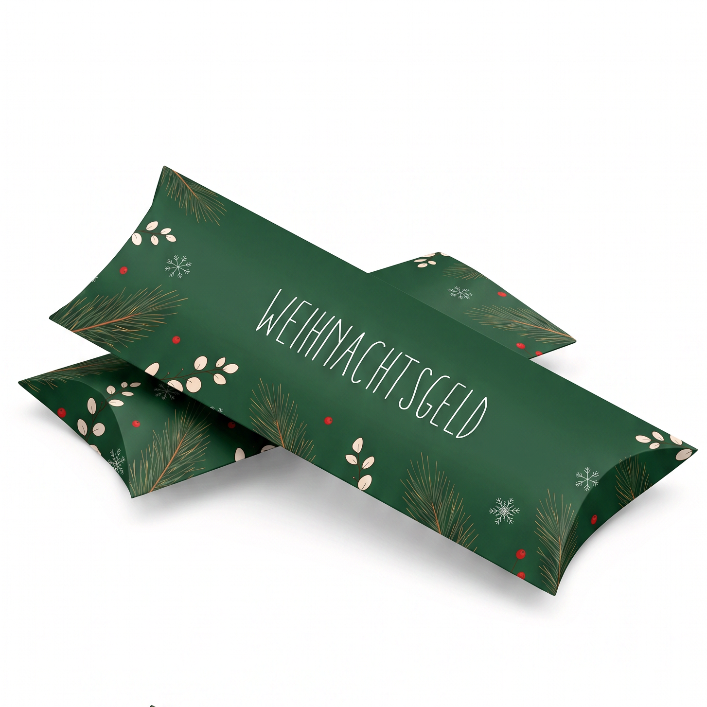 Geldgeschenk Verpackung Weihnachten – Weihnachtsgeld | Grün