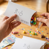 Lustige Geldgeschenkverpackung – 39+ Mittelfinger zum 40. Geburtstag