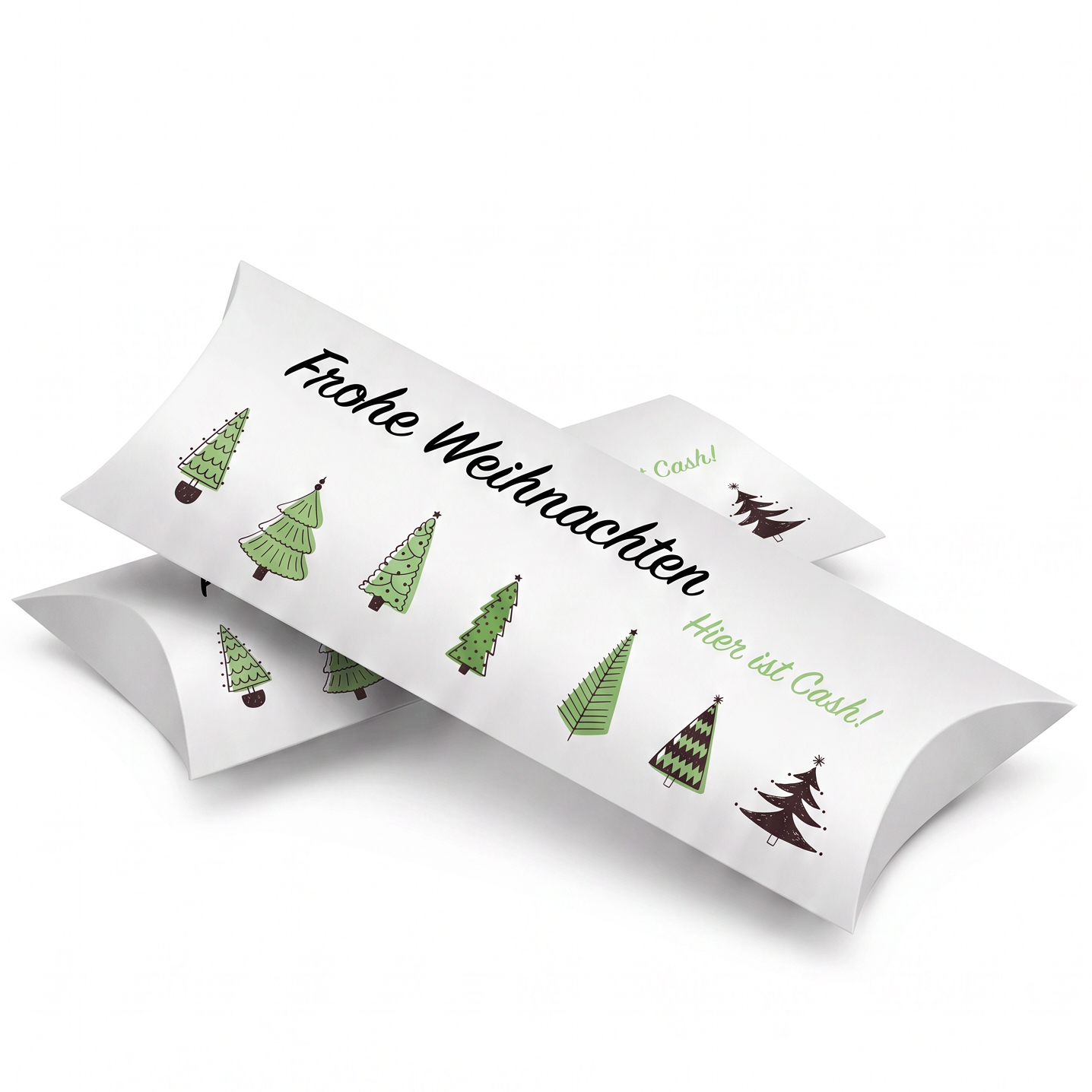 Geldgeschenk Verpackung Weihnachten – Frohe Weihnachten | Tannenbäume
