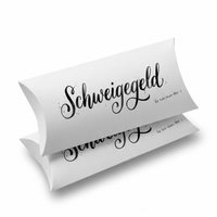 Lustige Geldgeschenkverpackung – Schweigegeld | Kalligraphie