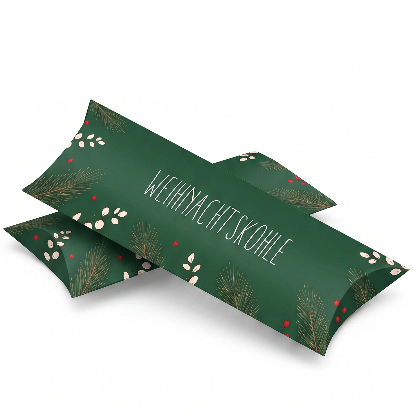 Geldgeschenk Verpackung Weihnachten – Weihnachtskohle | Grün