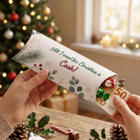 Geldgeschenk Verpackung Weihnachten – All I Want for Christmas Is Cash | Beige