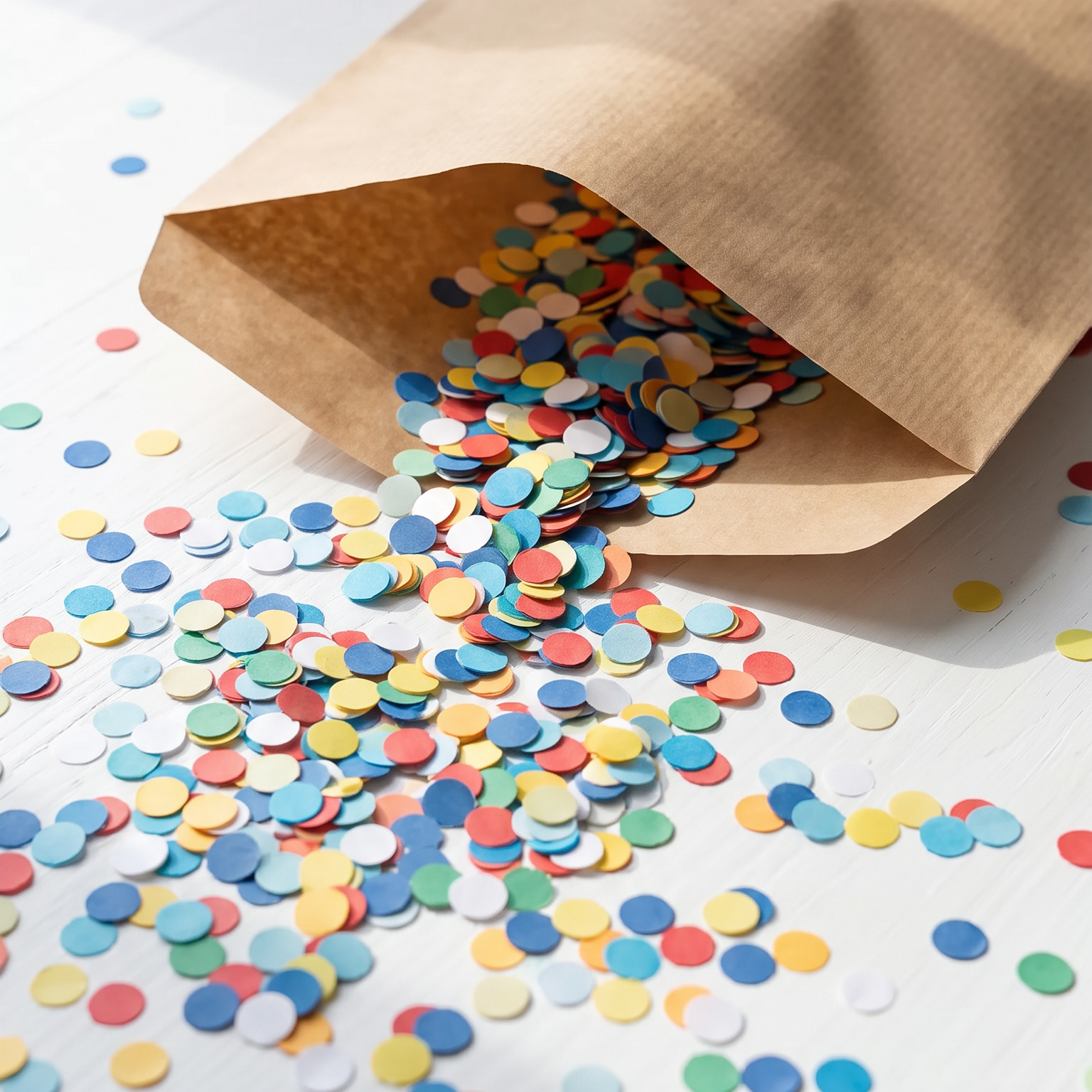 Konfettipackung 10 g - bunt gemischt