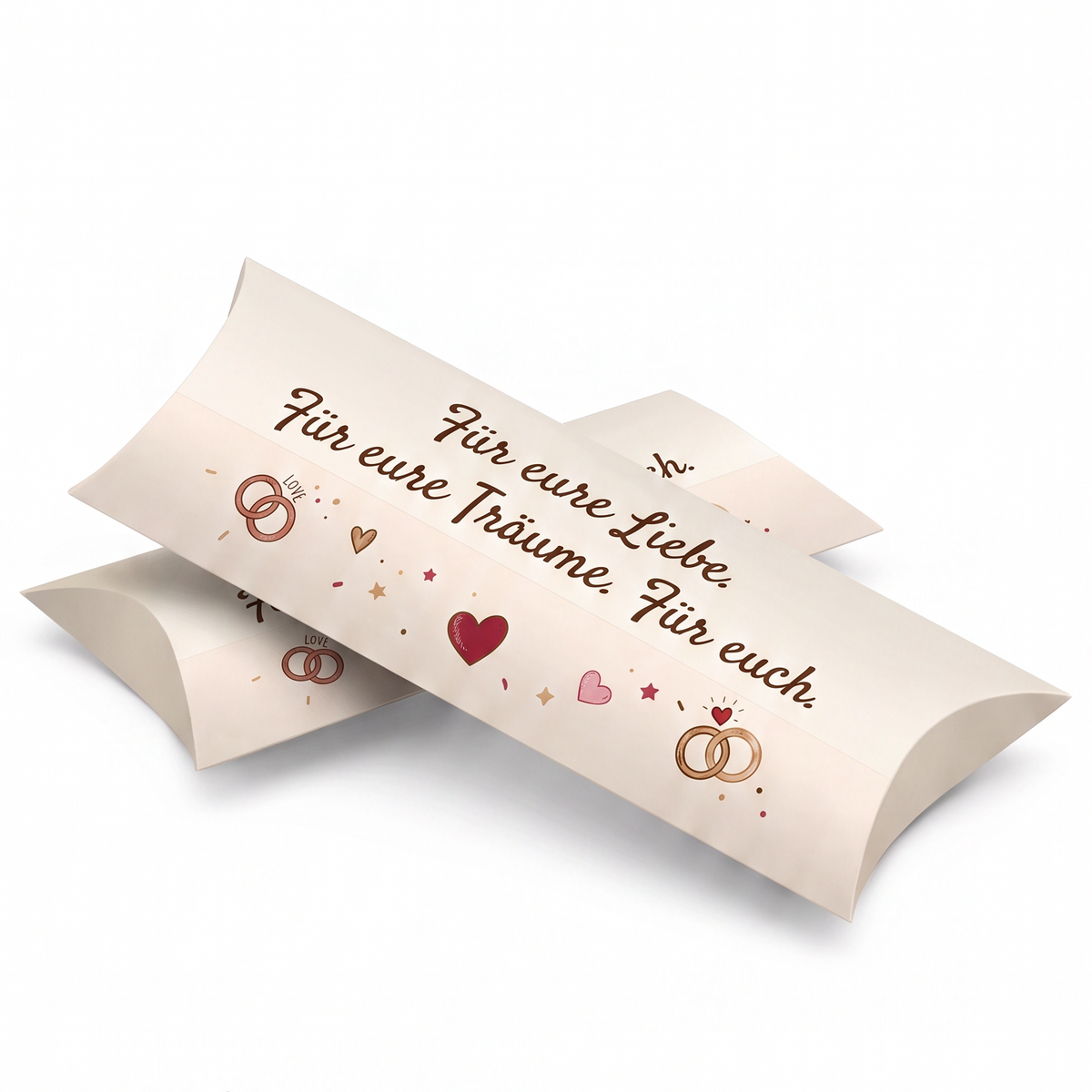 Geldgeschenk Verpackung Hochzeit – Für eure Liebe. Für eure Träume. Für euch.
