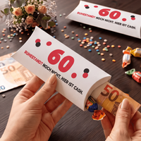 Geldgeschenk Verpackung 60 – Ruhestand? Noch nicht.