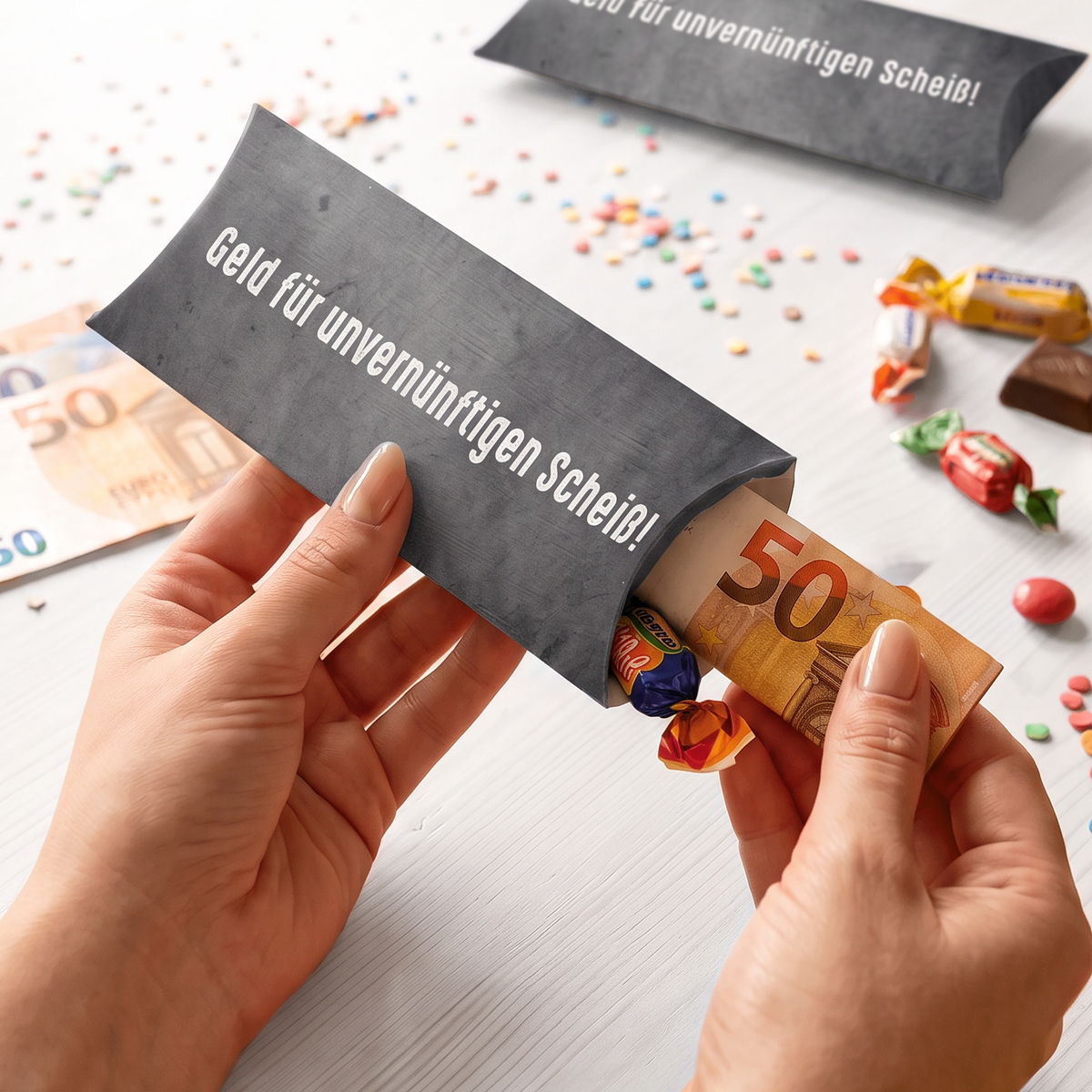 Geldgeschenk Verpackung „Geld für unvernünftigen Scheiß“ | Lustiges Geldgeschenk